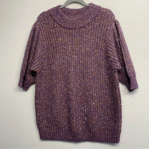 Maurices Knit Sweater XXL Purple Metallic Sparkle Thread - Picture 1 of 8